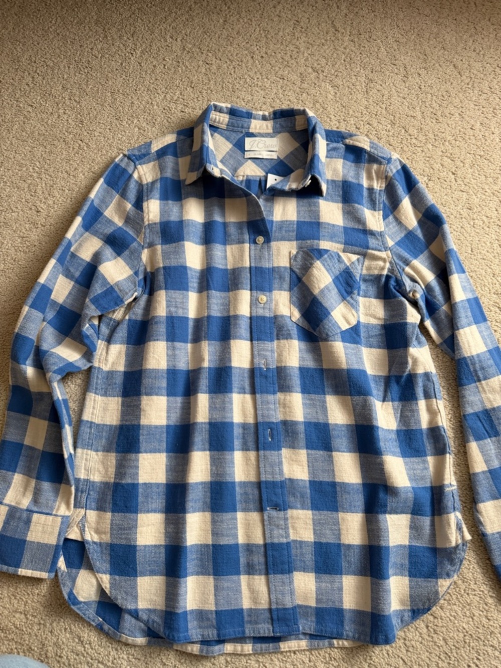 J. Crew classic plaid button up flannel